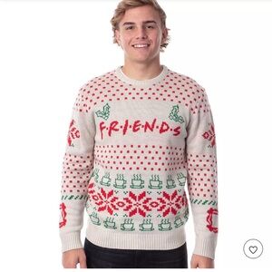 Friends The Television Series Ugly Sweater Unisex Size Small